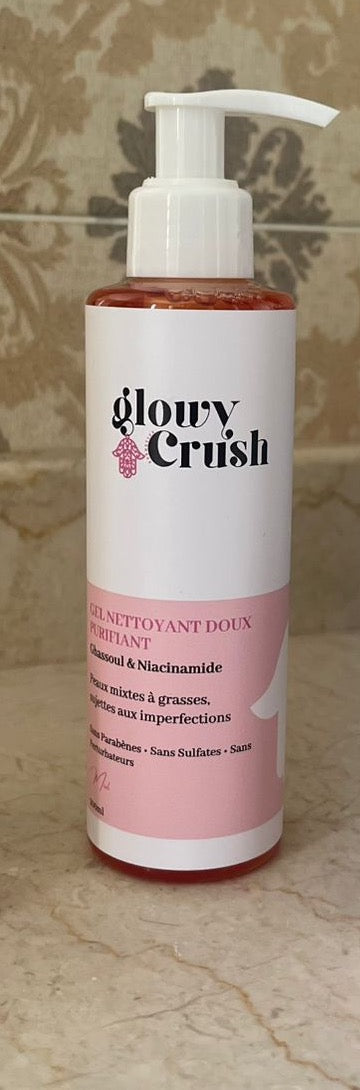 Gel Nettoyant Doux Purifiant Glowy Crush — Ghassoul & Niacinamide