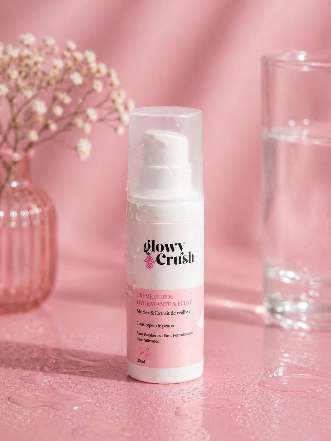 Étape 3 : Crème Fluide Hydratante & Éclat — Safran & Réglisse