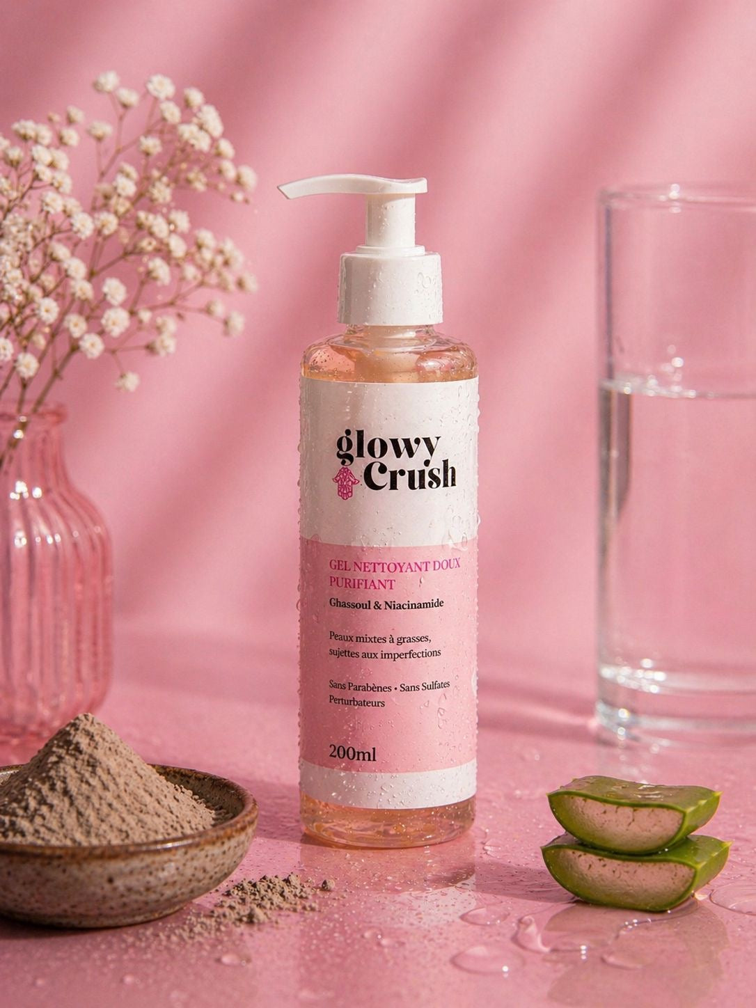 Étape 1 : Gel Nettoyant Doux Purifiant — Ghassoul & Niacinamide